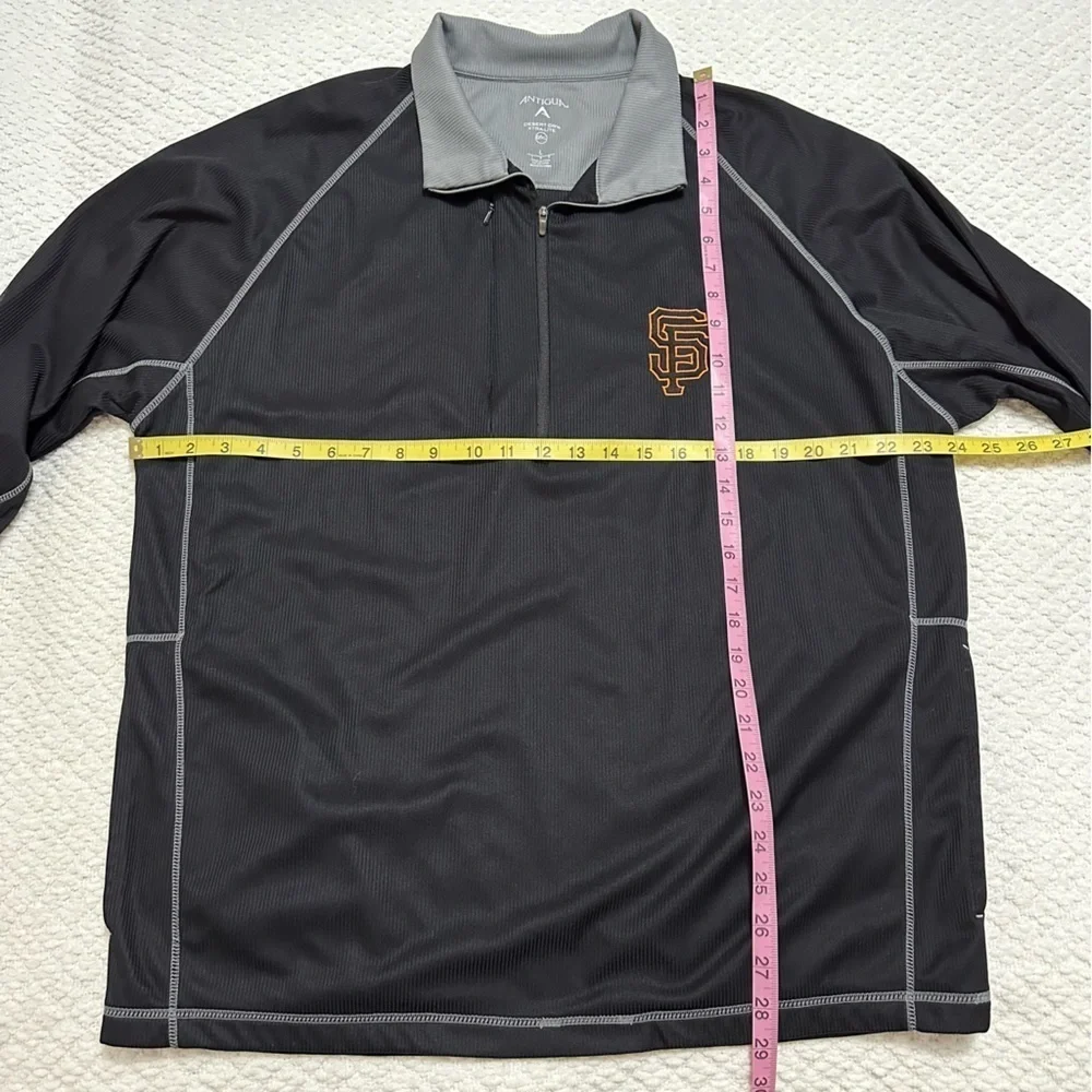 San Francisco Giants Antigua Black Quarter-Zip Pullover Men’s Size Large